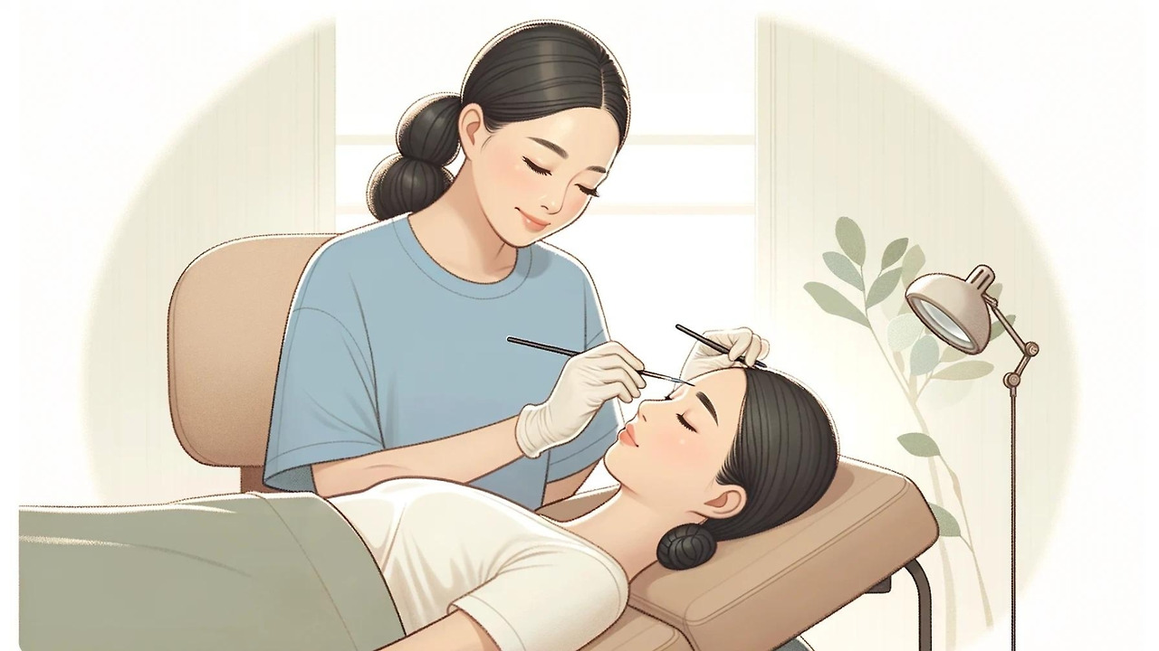 반영구화장 시술 일러스트