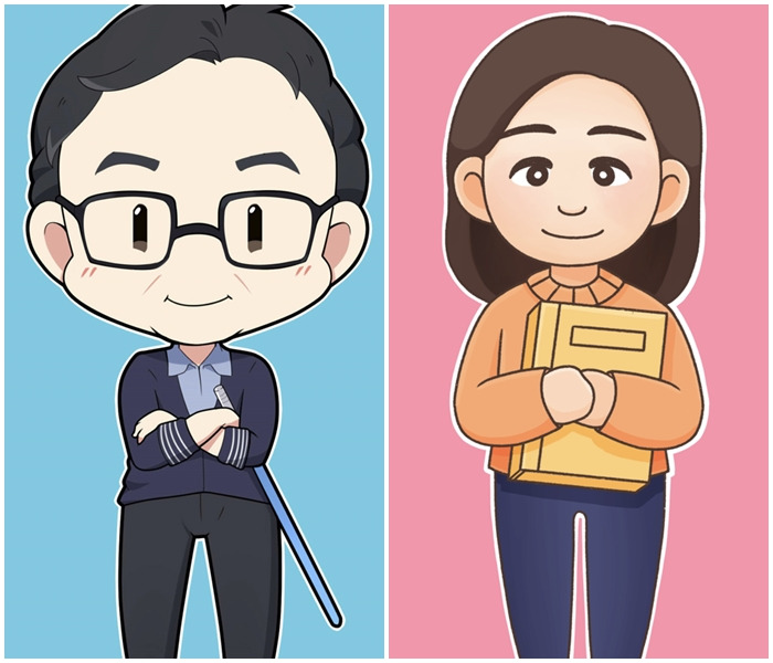 김상중, 강주현 교수 캐리커처