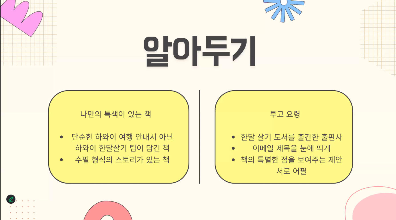함혜영 작가 발표 장표 - 투고 요령
